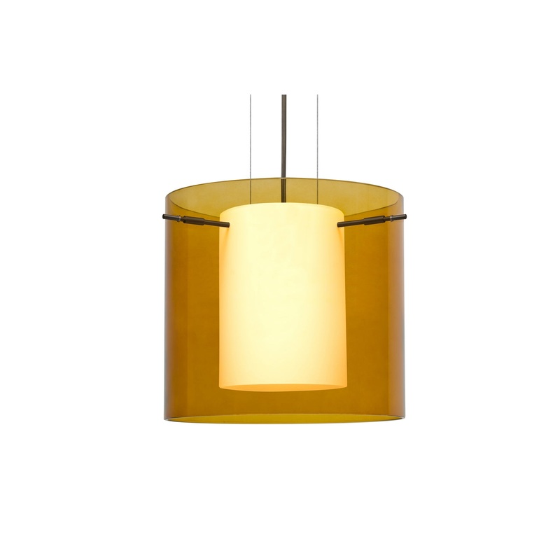 Besa 1KG-G18407-LED-BR Pahu One Light Pendant Bronze