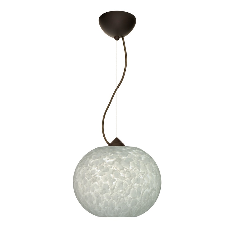Besa 1KX-477619-LED-BR Luna One Light Pendant Bronze