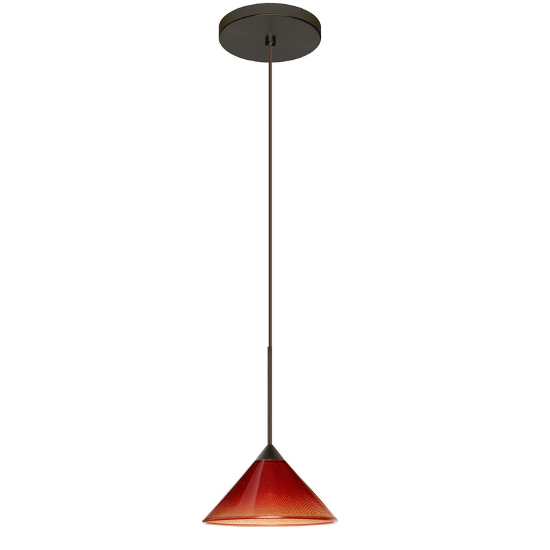 Besa 1XT-117681-BR Kona One Light Pendant Bronze