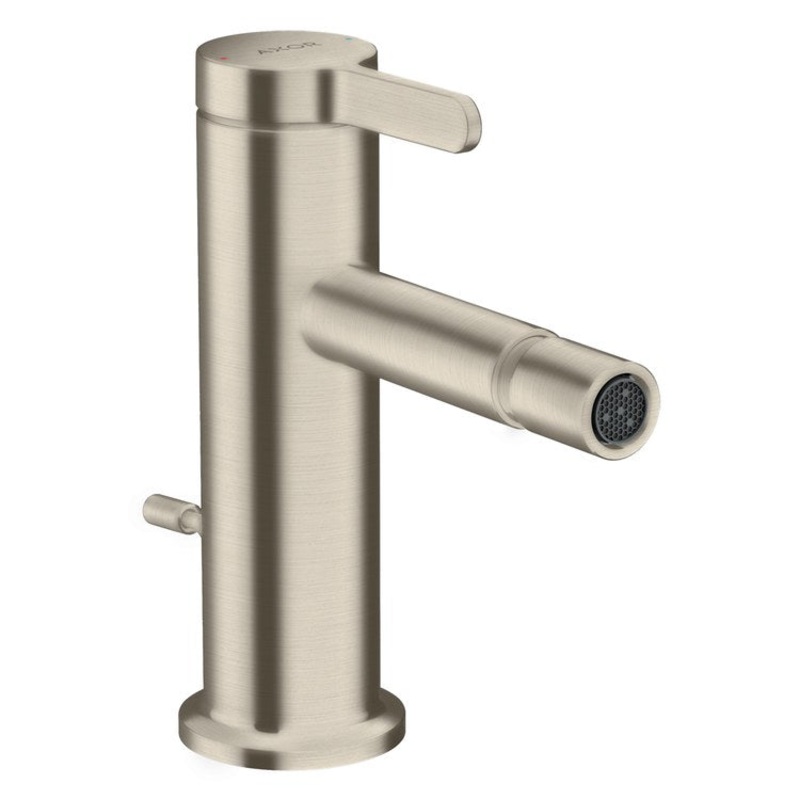 Bidet Faucet One 1 Lever ADA Brushed Nickel Pop-Up 1 Hole