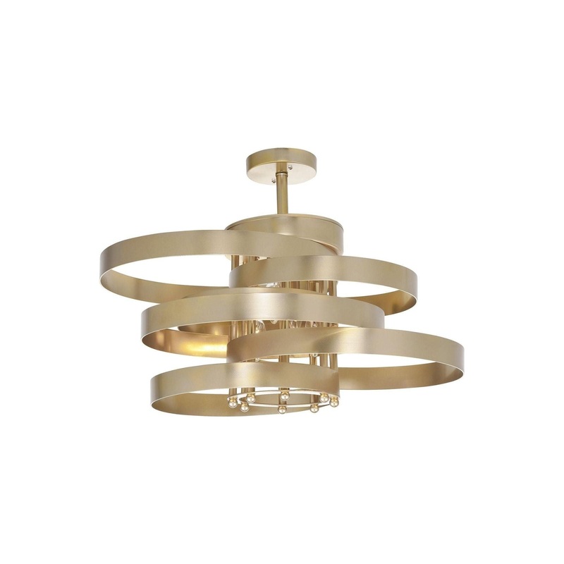 Elizabetta Flush Mount Gold Leaf