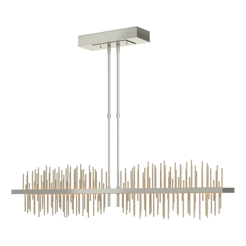 Gossamer Large LED Pendant Sterling Soft Gold
