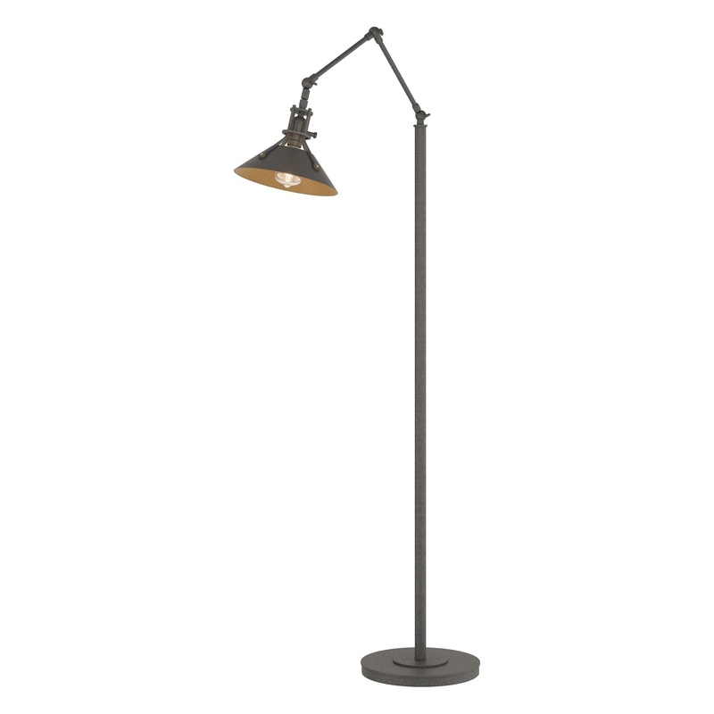 Henry Floor Lamp Natural Iron Dark Smoke