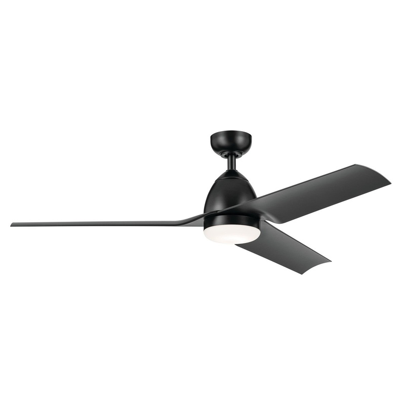 Kichler 310254SBK 54″ Ceiling Fan, Satin Black