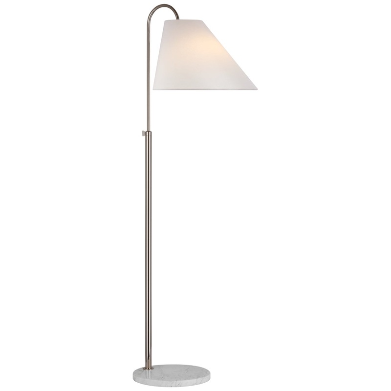 LED Floor Lamp from the Kinsley Collection in Polished Nickel Finish by Visual Comfort Signature