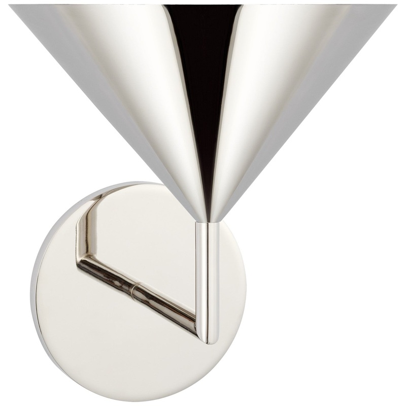 LED Wall Sconce from the Orsay Collection in Polished Nickel Finish by Visual Comfort Signature