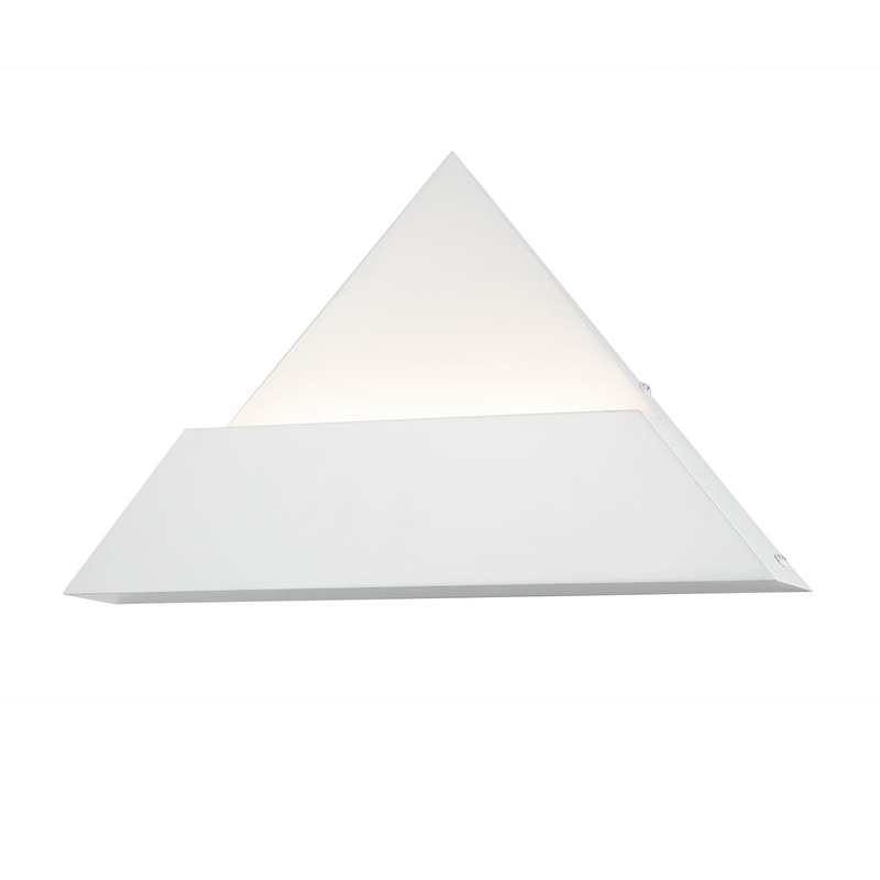 LED Wall Sconce from the Prism Collection in Matte White Finish by Justice Designs