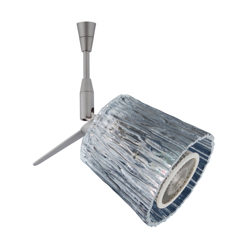 One Light Spotlight from the Nico Collection in Satin Nickel Finish by Besa