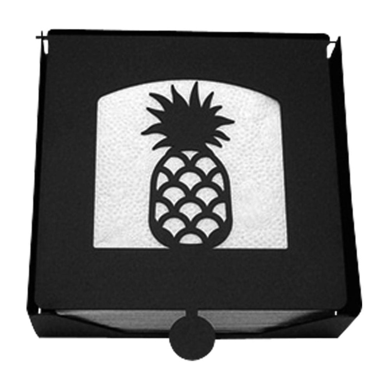 Village Wrought Iron NH-B-44 Pineapple Napkin Holder and Base