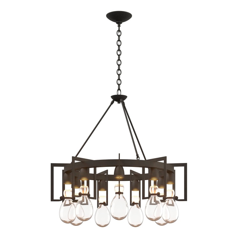 Apothecary Circular Chandelier Natural Iron