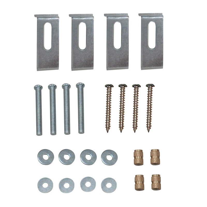 Attache LBHDWR4 4-Piece Sink Mounting Clips, Raw