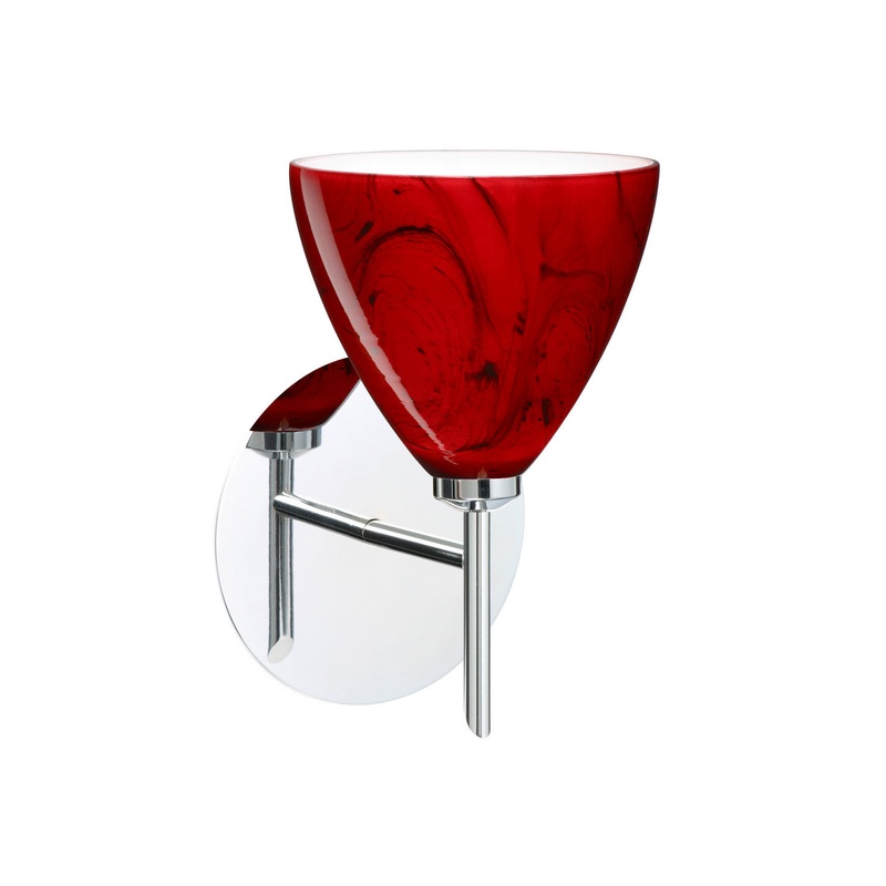 Besa 1SW-1779MA-CR Mia One Light Wall Sconce Chrome