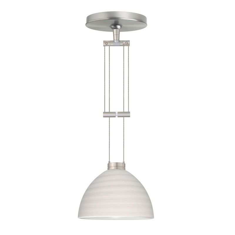 Besa 1XA-4679KR-SN Brella One Light Pendant Satin Nickel