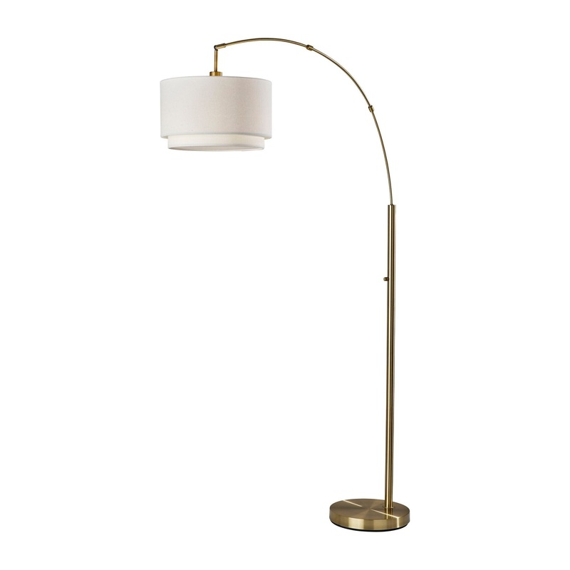 Brinkley Arc Lamp Antique Brass