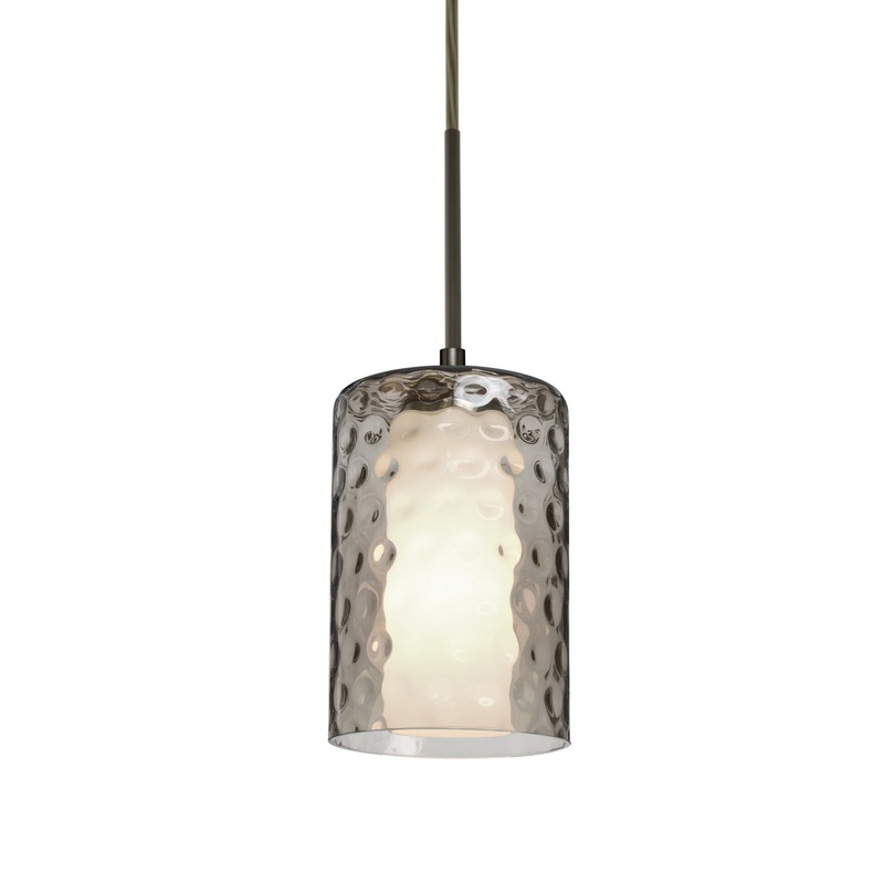 LED Pendant from the Esa Collection in Bronze Finish by Besa