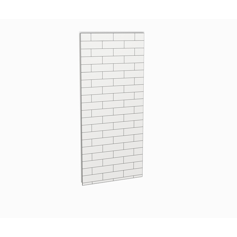 MAAX 103415-301-526 Utile 36 in. Composite Direct-to-Stud Side Wall in Metro Tux