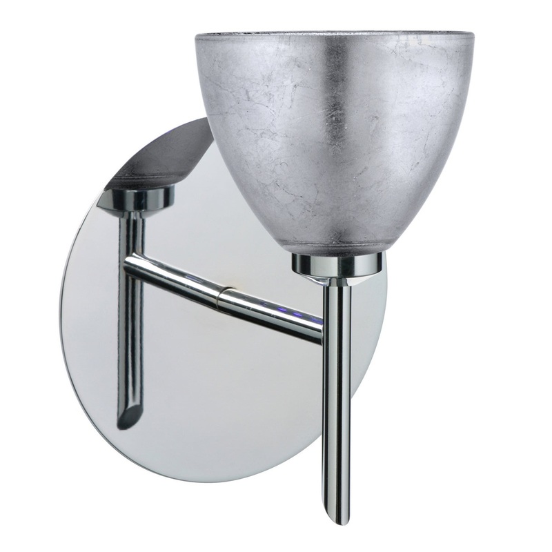 One Light Wall Sconce from the Divi Collection in Chrome Finish by Besa