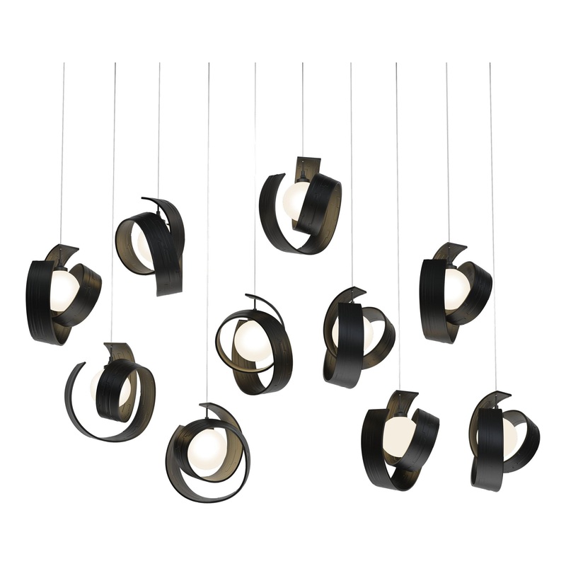 Riza 10-Light Pendant Black