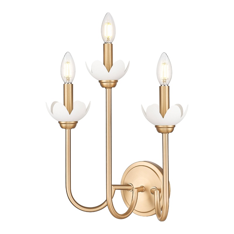 Allistair 3-Light Wall Sconce Modern Gold