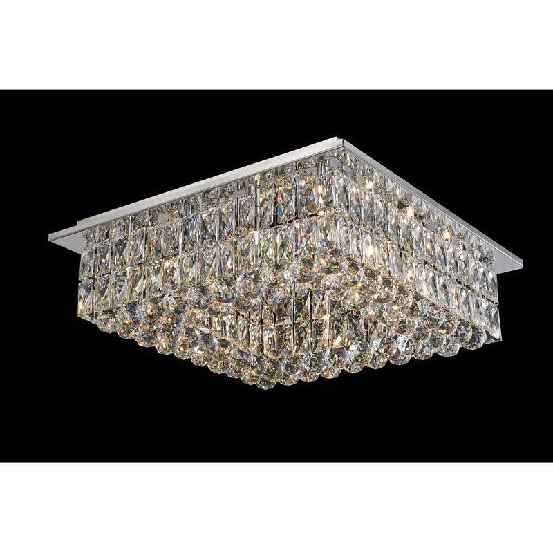 Avant-Garde 12-Light Flush Mount Chrome