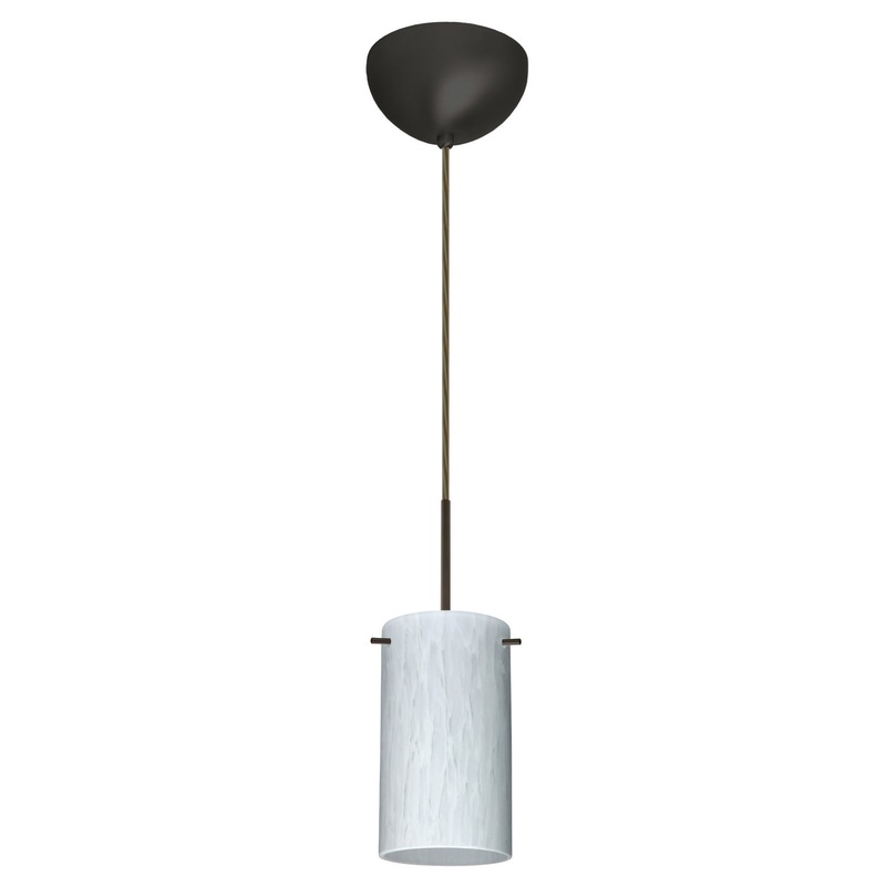 Besa 1BC-440419-HAL-BR Stilo One Light Pendant Bronze
