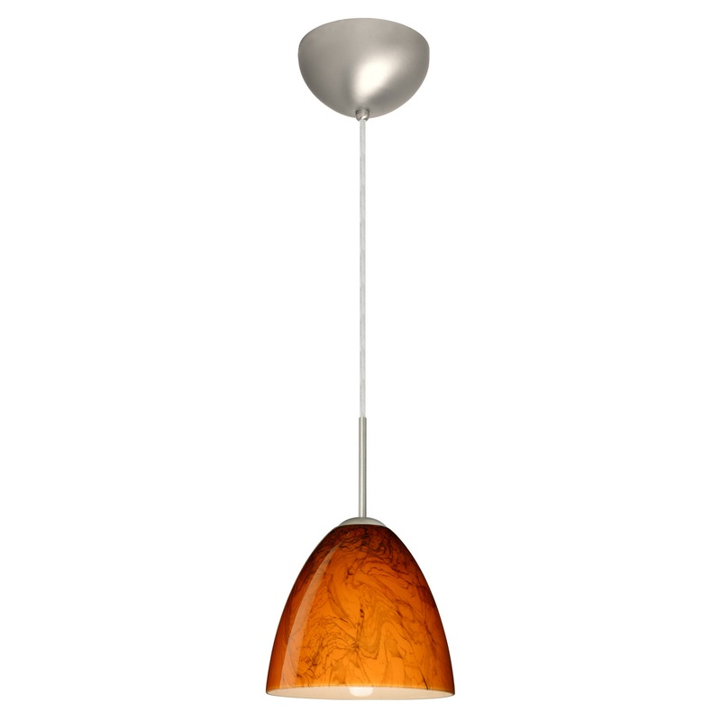 Besa 1JC-4470HB-LED-SN Vila One Light Pendant Satin Nickel