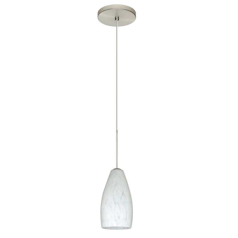 Besa 1XT-719819-SN Karli One Light Pendant Satin Nickel