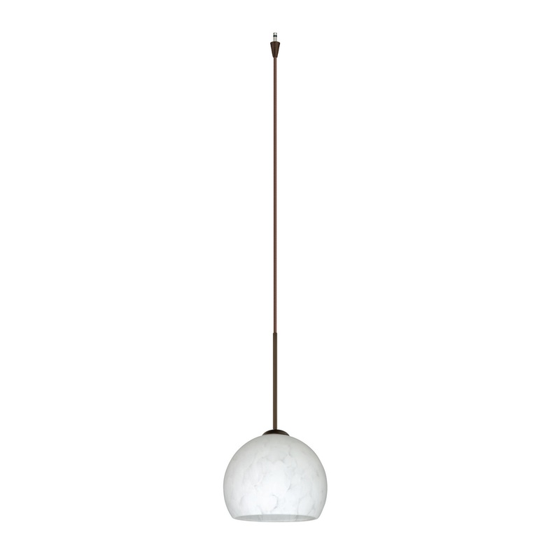 Besa XP-565819-BR Palla One Light Pendant Bronze