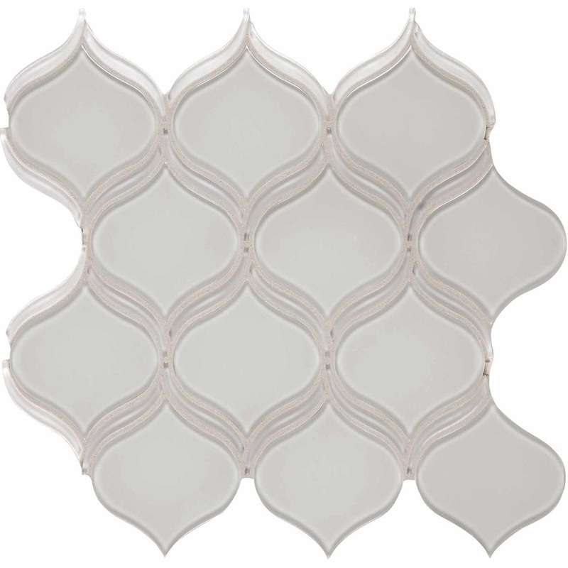 Element Mist Arabesque Glass Mosaics. 1 Sheet = Sq. Ft. (35-139)