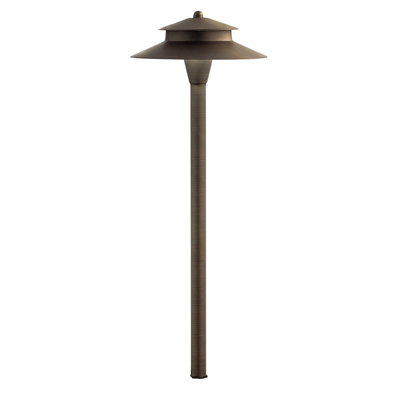 Kichler 15880CBR27 LED Path Light, Centennial Brass