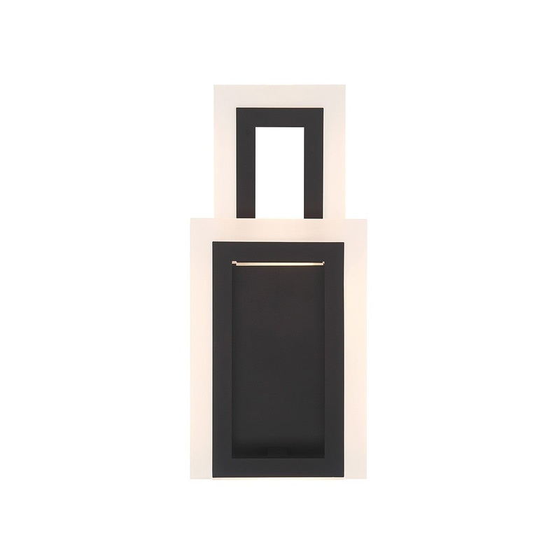 LED Wall Sconce from the Inizio Collection in Black Finish by Eurofase