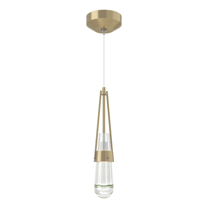 Link Clear Glass Low Voltage Mini Pendant Modern Brass
