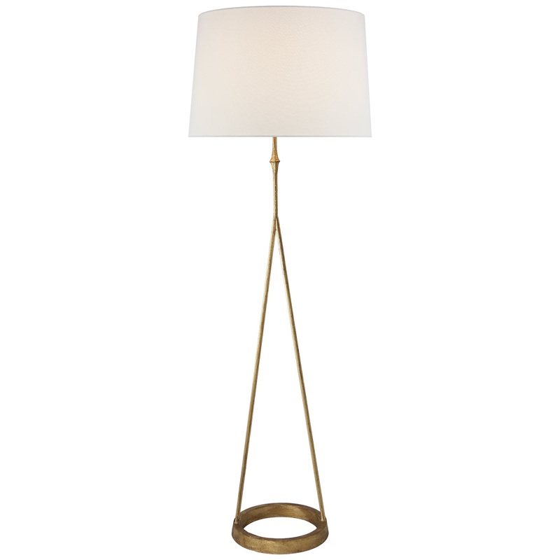 One Light Floor Lamp from the Dauphine Collection in Gilded Iron Finish by Visual Comfort Signature