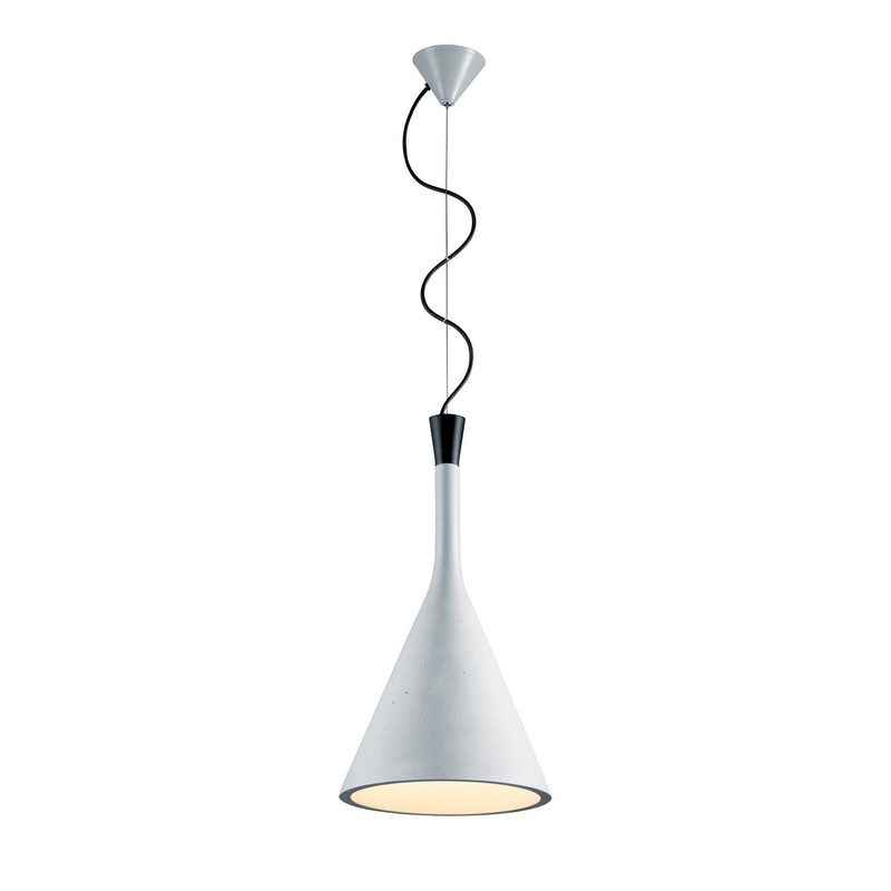 One Light Pendant from the Roddik Collection in Museum Grey Finish by Arnsberg