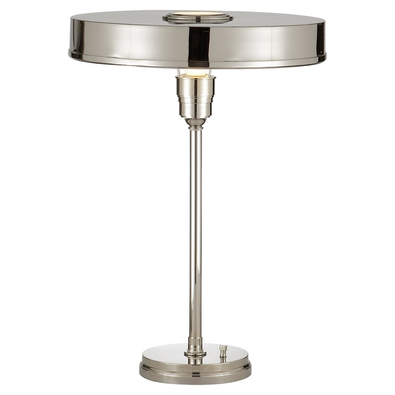 One Light Table Lamp from the Carlo Collection in Polished Nickel Finish by Visual Comfort Signature