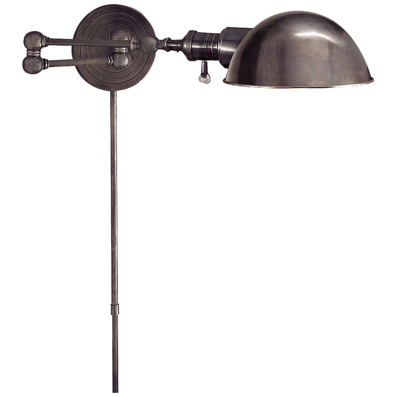 One Light Wall Sconce from the Boston Functional Collection in Bronze Finish by Visual Comfort Signature