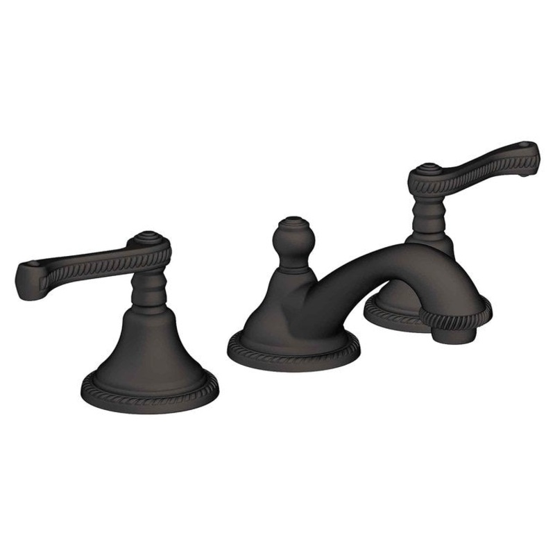 Amisa Two Handle Widespread Bathroom Faucet with Cross Handles with Drain – Flat Black