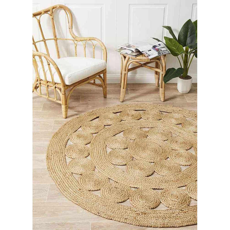 Atrium Pilu Natural By Rug Culture – 200X200CM – ROUND