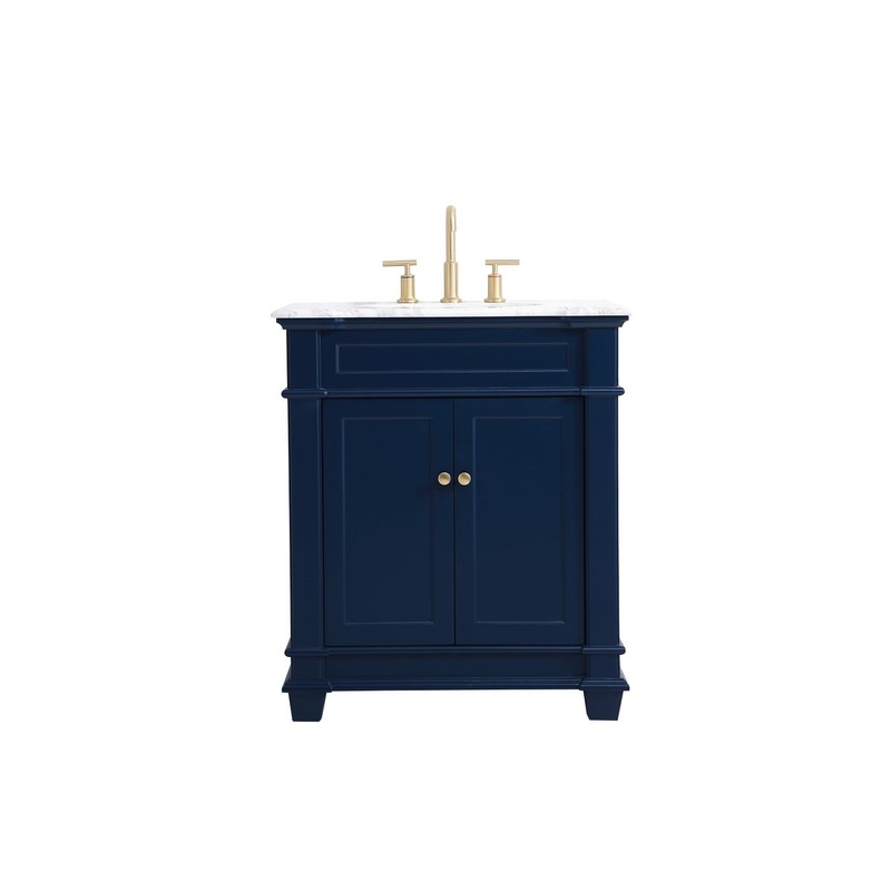 Bathroom Vanity Set from the Wesley Collection in Blue Finish by Elegant Lighting