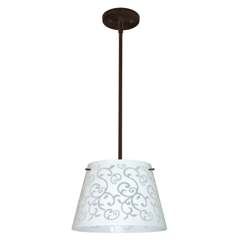 Besa 1TT-4393WD-BR Amelia One Light Pendant Bronze (Discontinued)