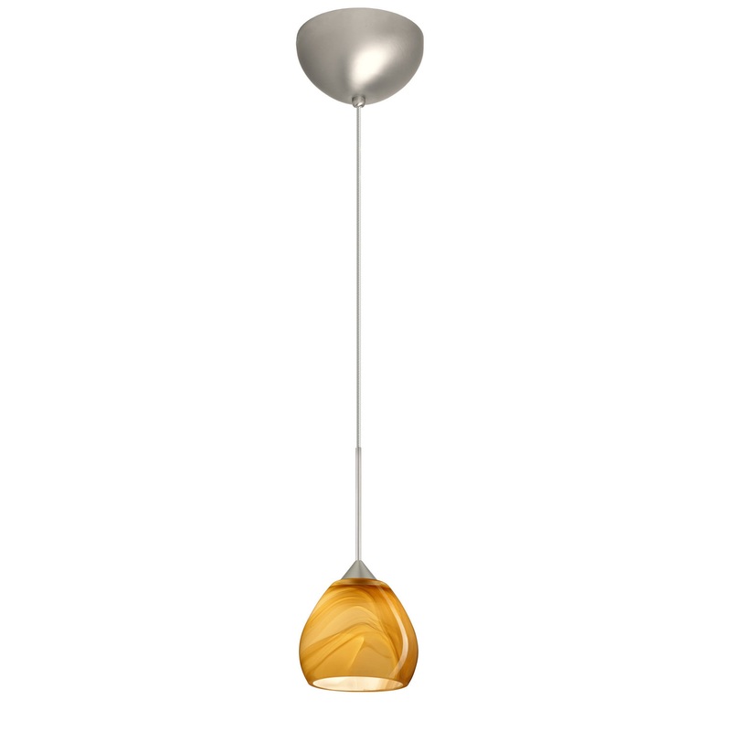 Besa 1XC-5605HN-SN Tay Tay One Light Pendant Satin Nickel