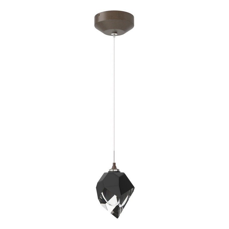 Chrysalis 1-Light Small Pendant Bronze Black Crystal (BP)