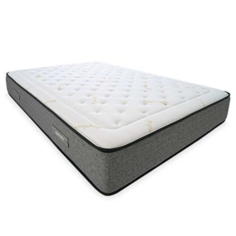 Duermete Online – Materasso matrimoniale 160×190 a molle insacchettate + viscoelastico – Modello Iron Pro a 7 zone di riposo – Dispositivo Medico Detraibile