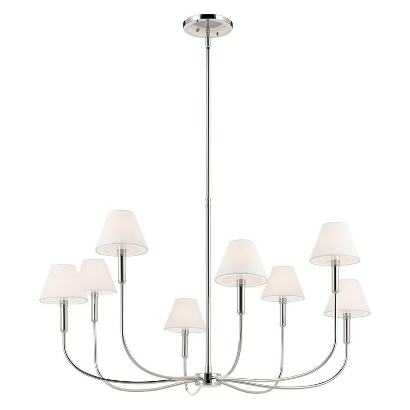 Eadie 41.25″ 8-Light Chandelier Polished Nickel