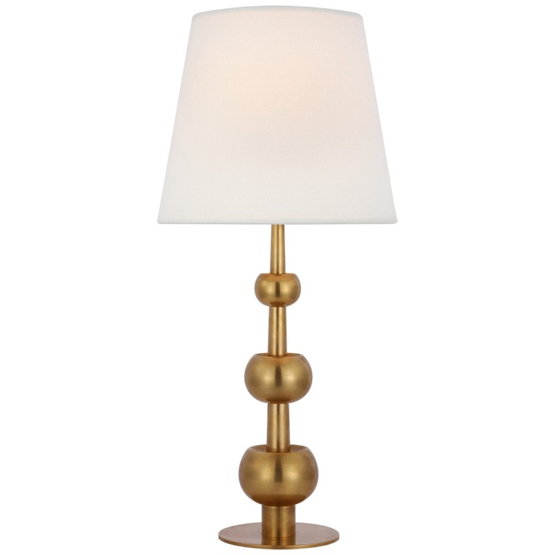 LED Table Lamp from the Comtesse Collection in Hand-Rubbed Antique Brass Finish by Visual Comfort Signature