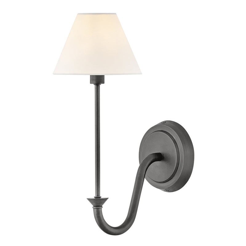 LED Wall Sconce from the Greta Collection in Blackened Brass Finish by Hinkley