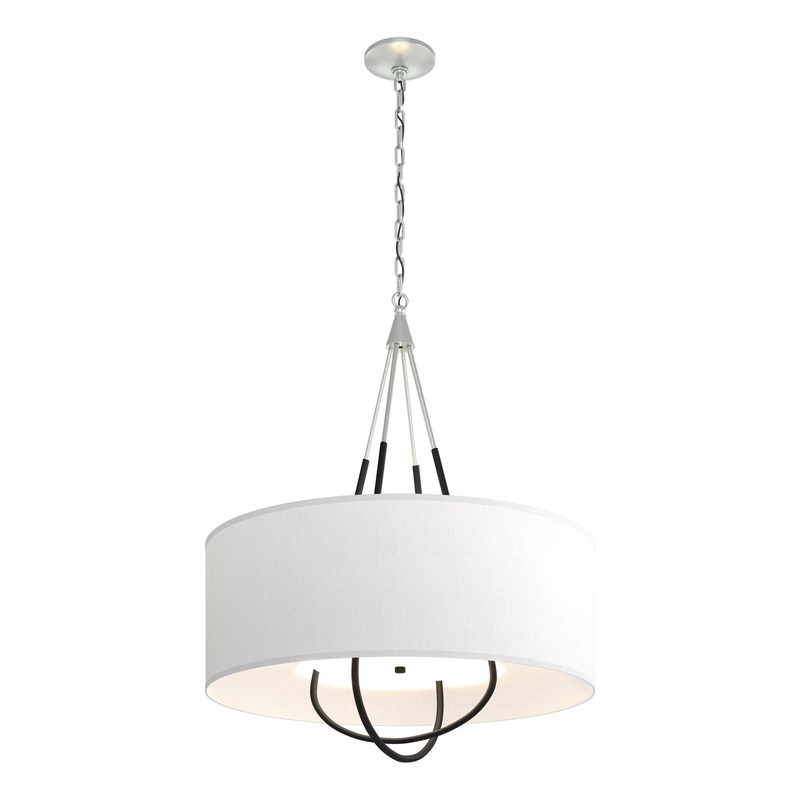 Loop Pendant Vintage Platinum Black Natural Anna Shade (SF)