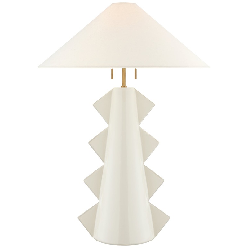 Two Light Table Lamp from the Senso Collection in Ivory Finish by Visual Comfort Signature