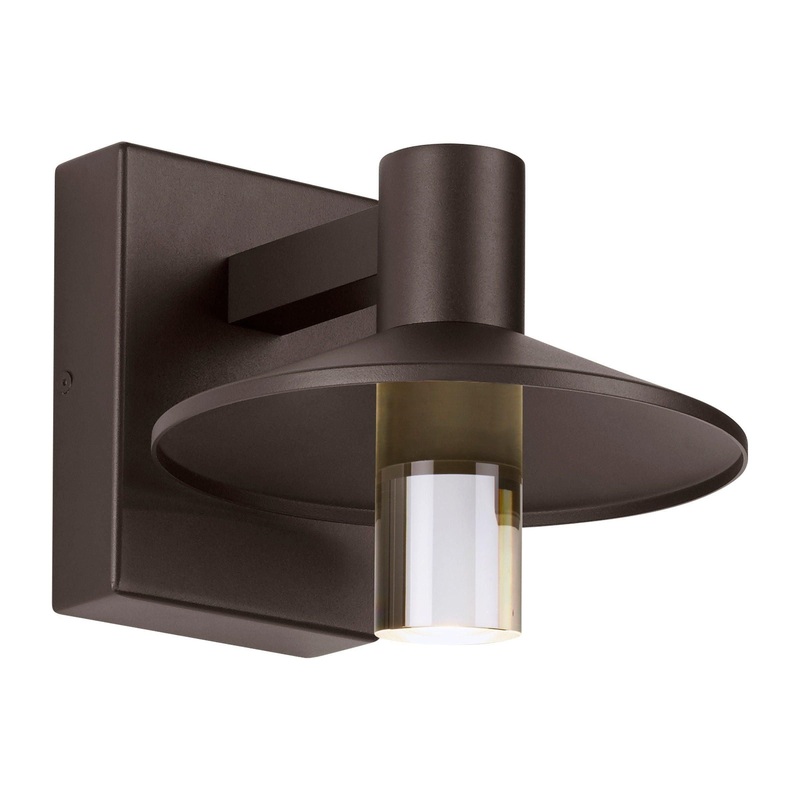 Ash 8 Outdoor Wall Bronze with Cylinder Lens 2700K / 18W (High Output) Button Photocontrol
