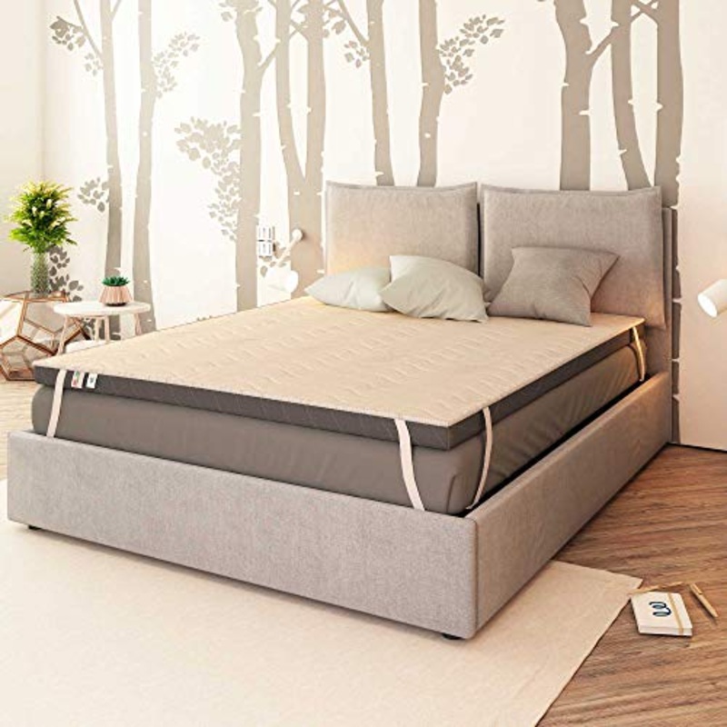 Baldiflex Emporio Correttore Materasso in Memory Foam Topper 140×180 cm H 10 cm con Rivestimento Ipoallergenico Traspirante
